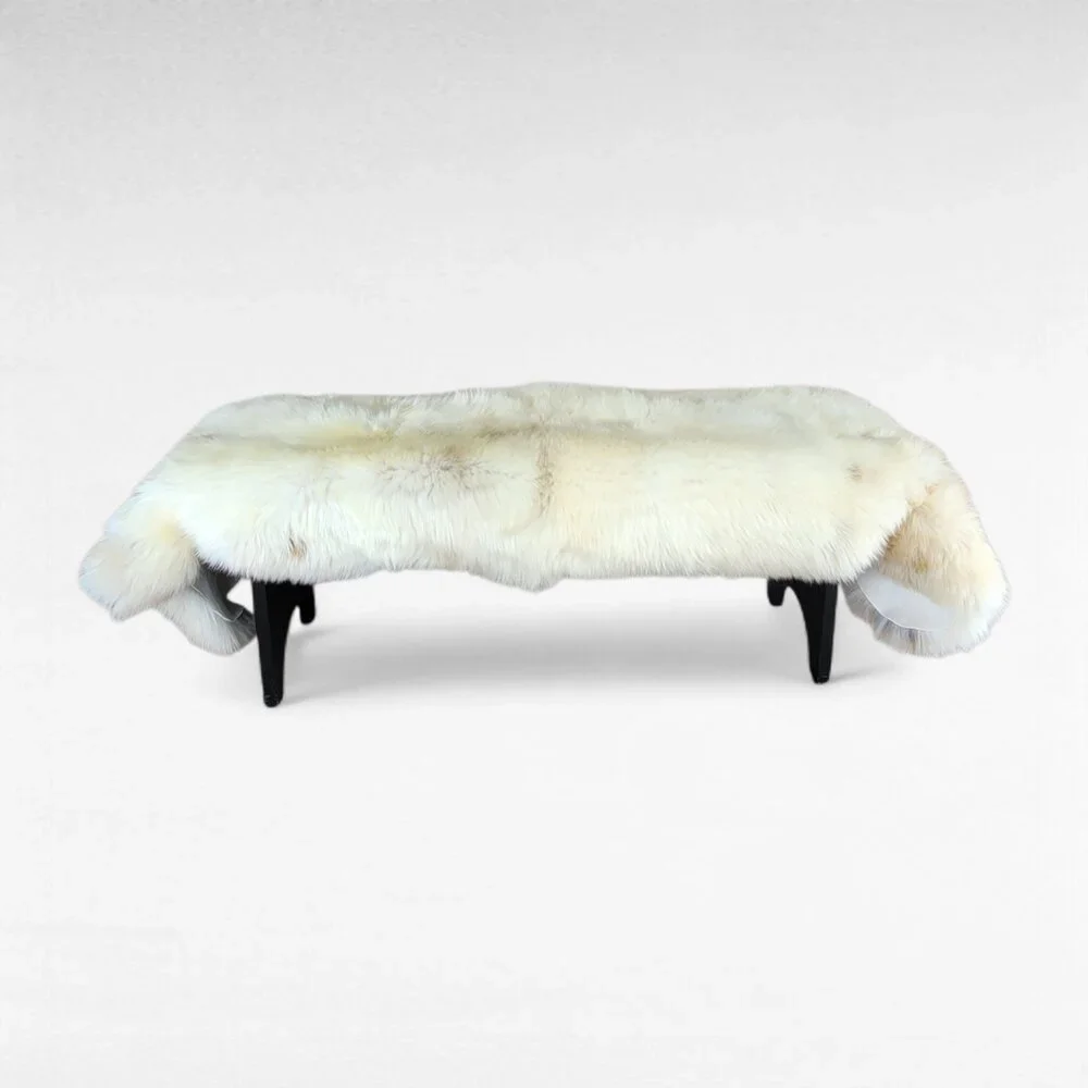 Genuine Double-Pelt Sheepskin Bench Cover Rare Breed Soft 76